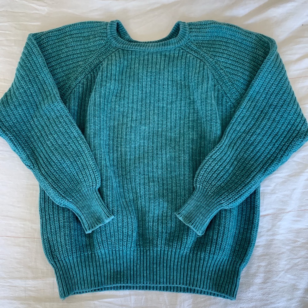 Woven L.L. Bean heavy weight crewneck sweater